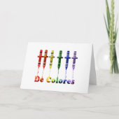 Crayon DE Colores Note Kaart met Kleurpotloden (Voorkant)