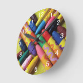 Crayon Designed Clock Ronde Klok (Hoek)
