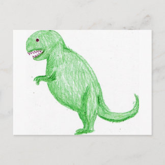 Crayon Dinosaur Briefkaart