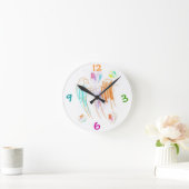 Crayon Drawing Clock Ronde Klok (Huis)