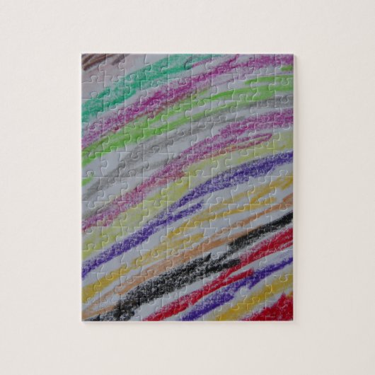 Crayon Drawing Lines Legpuzzel (Verticaal)