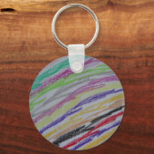 Crayon Drawing Lines Sleutelhanger (Voorkant)