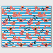 Crayon Elmo Stripe Pattern Cadeaupapier (Vlak)