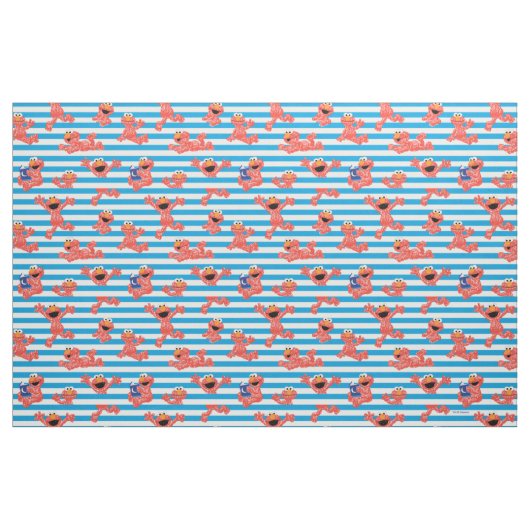 Crayon Elmo Stripe Pattern Stof (Yard (91,4 cm))