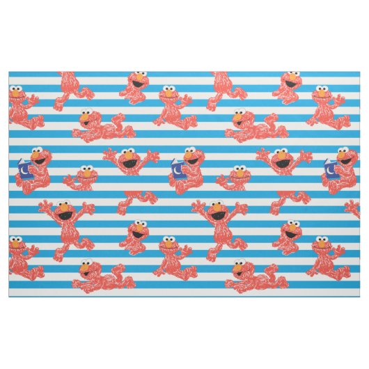 Crayon Elmo Stripe Pattern Stof (Fat Quarter)
