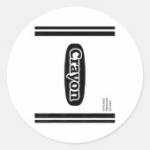 Crayon Emerald Green Group kostuum Ronde Sticker (Voorkant)