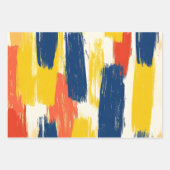 Crayon en vlinderbloemen inpakpapier vel (Voorkant 2)