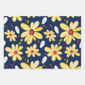 Crayon en vlinderbloemen inpakpapier vel (Voorkant)