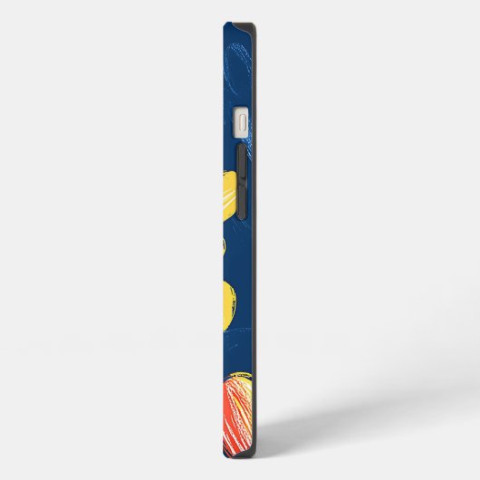 Crayon en vlinderbloemen iPhone hoesje (Linkerkant)