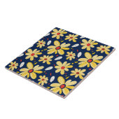 Crayon en vlinderbloemen tegeltje (Zijkant)