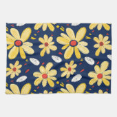 Crayon en vlinderbloemen theedoek (Horizontaal)