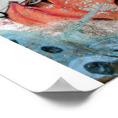 Crayon Face Graffiti Poster (Hoek)