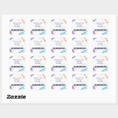 Crayon Favor Sticker | blauw (Vel)