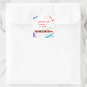 Crayon Favor Sticker | Rood (Tas)