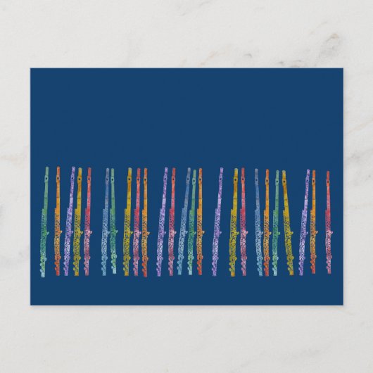 Crayon Flutes Briefkaart (Voorkant)