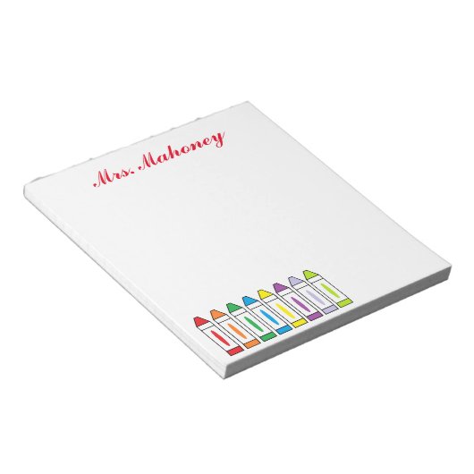 Crayon - Gepersonaliseerd Notitieblok (Schuin)