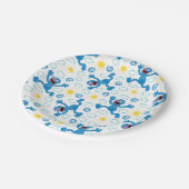 Crayon Grover Sunshine Pattern Papieren Bordje (Gekanteld)