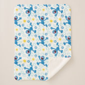 Crayon Grover Sunshine Pattern Sherpa Deken (Voorkant)