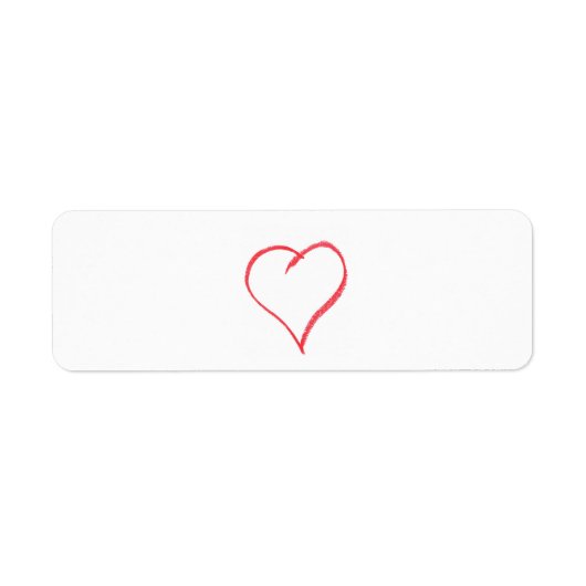 Crayon Heart Label (Voorkant)
