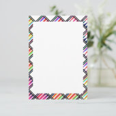 Crayon Jamboree Blank Invitation Sjabloon Kaart (Staand voorkant)