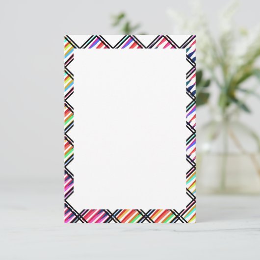 Crayon Jamboree Blank Invitation Sjabloon Kaart (Staand voorkant)