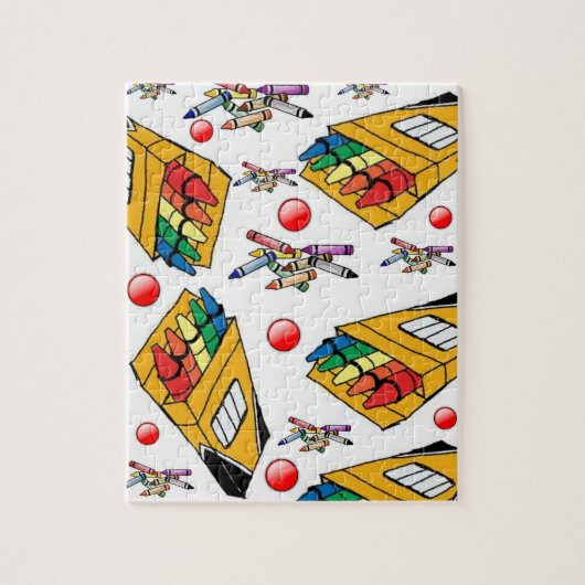 Crayon Jigzaag Puzzle Legpuzzel (Verticaal)