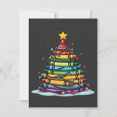 Crayon Kerstboom Leraar Xmas Bedankkaart (Voorkant)