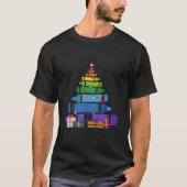 Crayon Kerstboom Licht Leerkracht Xmas W T-shirt (Voorkant)