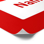 Crayon Kinder Room Red Crayons Poster Sjabloon (Hoek)