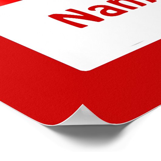 Crayon Kinder Room Red Crayons Poster Sjabloon (Hoek)