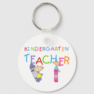Crayon Kindergarten Teacher Tshirts en Gifts Sleutelhanger