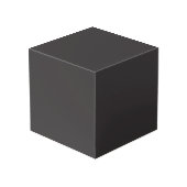 Crayon Kleur Black Cube Box Kubus (Achter hoekig)