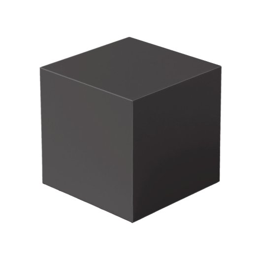 Crayon Kleur Black Cube Box Kubus (Achter hoekig)