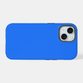 Crayon Kleur Blauw iPhone 15 Hoesje (Achterkant horizontaal)