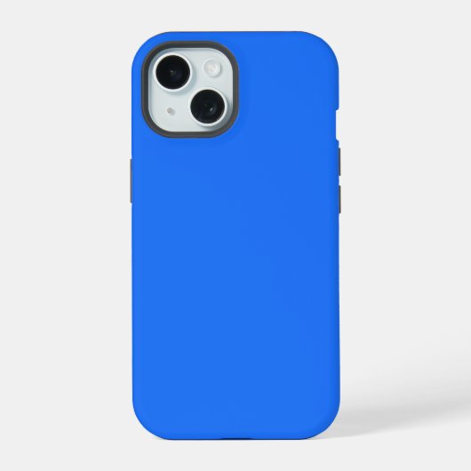 Crayon Kleur Blauw iPhone 15 Hoesje (Achterkant)
