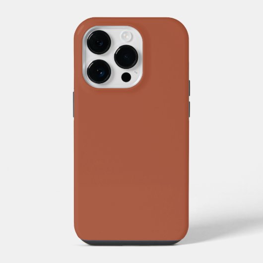 Crayon Kleur Bruin iPhone 14 Pro Hoesje (Achterkant)