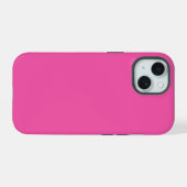 Crayon Kleur Magenta iPhone 15 Hoesje (Achterkant horizontaal)