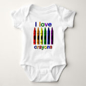 Crayon Love Crayons Baby Creeper Romper (Voorkant)