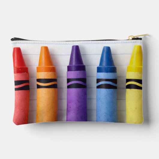 Crayon Notebook Paper Zippered Pouch Etui (Achterkant)