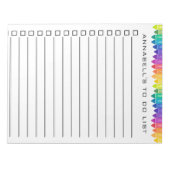 Crayon om lijst aan te passen notitieblok (Voorkant)