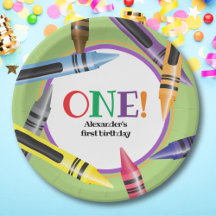 Crayon ONE Eerste Verjaardagsfeestje Groen Sinaasa