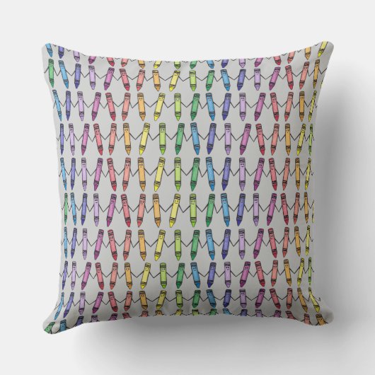 Crayon Pals Colorful Sierkussen (Achterkant)