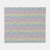 Crayon Pals Pattern Fleece Blanket (Voorkant (Horizontaal))