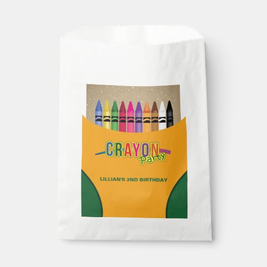 Crayon Party Bedankzakje (Voorkant)