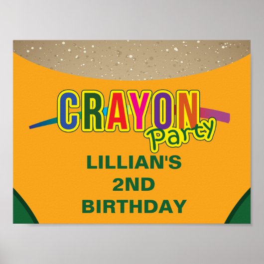Crayon Party Poster (Voorkant)