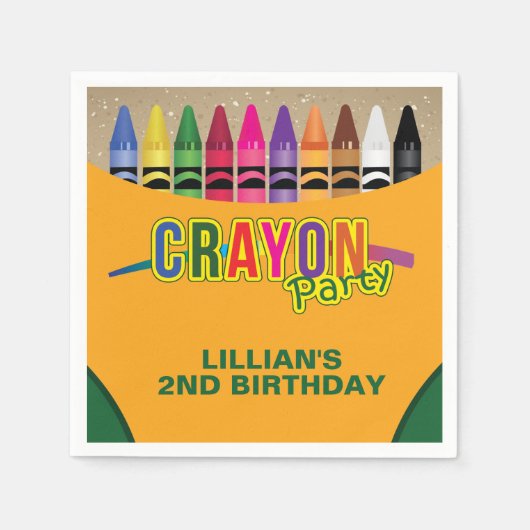 Crayon Party Servetten (Voorkant)