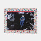 Crayon Pastel Hart & bloemen Deurmat (Voorkant)