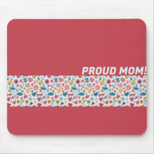 Crayon Pastel Hart & bloemen Muismat