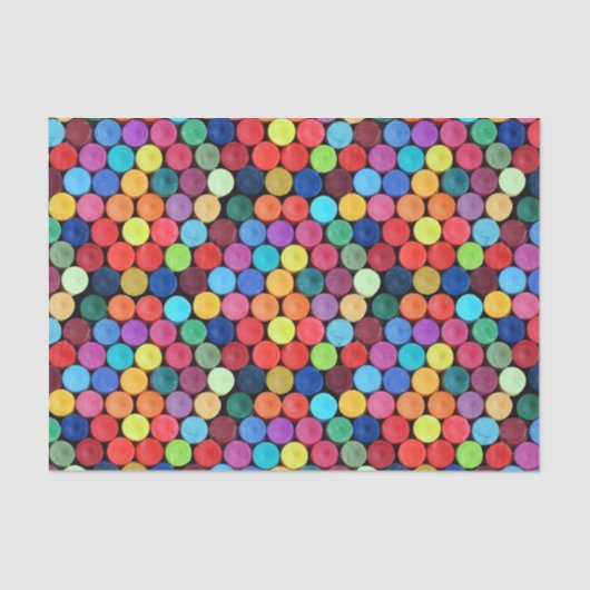 Crayon Polka Dot Tissue Paper Tissuepapier (Voorkant)