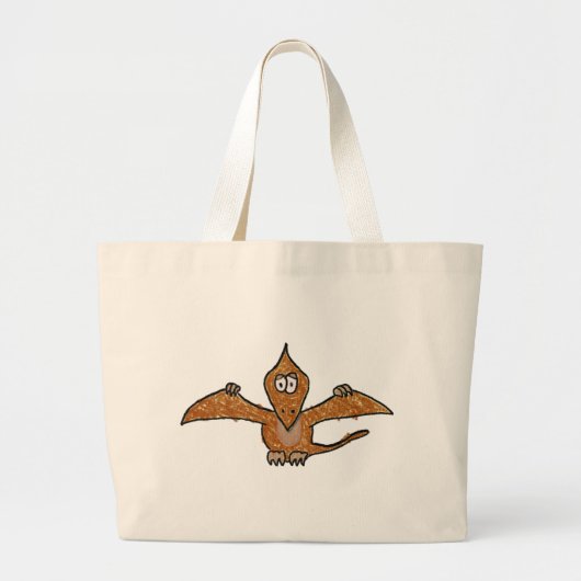Crayon Pterodactyl Dinosaur Collectie Grote Tote Bag (Voorkant)